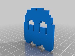 pacman fantasma colgante la joyería personalizado 3d print model - Mito3D