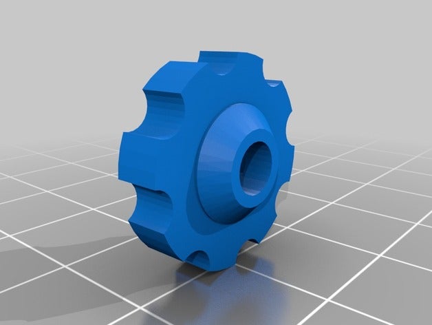 molette r&eacuteglage du plateau 3d a impressora partes 3D print model - Mito3D