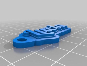 lucia klucenka Schlüsselanhänger angepasst 3d print model - Mito3D
