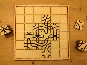 percorso gioco di piastrelle puzzle 3d print model - Mito3D
