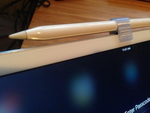 apple pencil magnetic holder tablet 3d print model - Mito3D