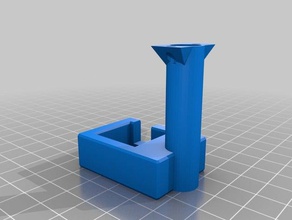 micromake blower-fan-duct effector 3d printer parts fan duct kossel mini 3d print model - Mito3D