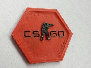 csgo counter strike global offensive logo toy game accessories 3d print model - Mito3D