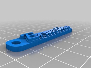 ernestina Schlüsselbund Schlüsselanhänger angepasst 3d print model - Mito3D