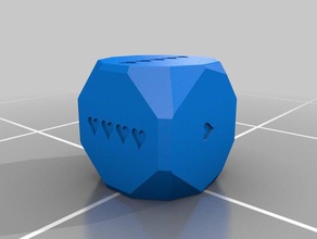 sign dice learning customized 3d print model - Mito3D
