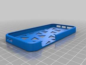 my customized cqb iphone case mashup plus text ninjaflex option-triangles mobile 3d print model - Mito3D