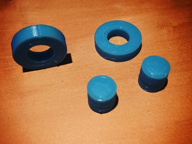 test cylinders 3d printing tests accuracy ring print 3D print model - Mito3D