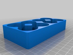 célula de batería la bandeja 8 contar organización personalizado 3d print model - Mito3D