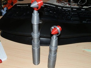classic sonic screwdriver separated props 3d print model - Mito3D