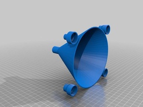 funnel flow science math project art witbox 3d print model - Mito3D