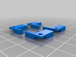 geetech i3 glass bed corner clamps 3d printer parts 3d print model - Mito3D