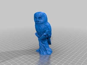 owl statue 3 scans replicas 3d scan animal autodesk memento bird mustangdave photo photogrammetry realistic 3d print model - Mito3D