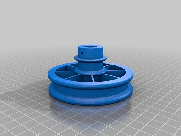 26 80 mm two speed v-belt pulley parts idler 3D print model - Mito3D