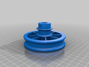 26 80 mm two speed v-belt pulley parts idler 3d print model - Mito3D