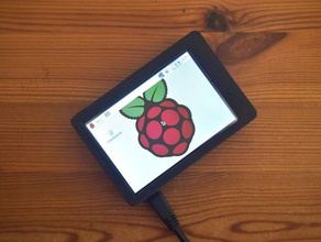 raspberry pi ekran durumda bilgisayar kasa raspi dokunma dokunmatik 3d print model - Mito3D