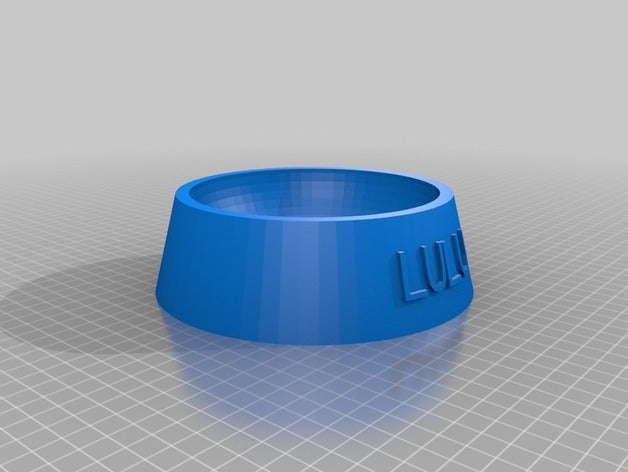 lulu cat bowl pets customized 3D print model - Mito3D