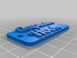 captainhook llaveros personalizado 3d print model - Mito3D