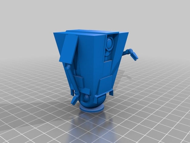 simplificado claptrap arte 3D print model - Mito3D