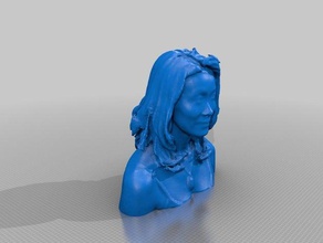 michelle se Skulpturen 3d print model - Mito3D