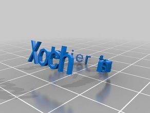xoch javier te ama anillo los anillos personalizado 3d print model - Mito3D