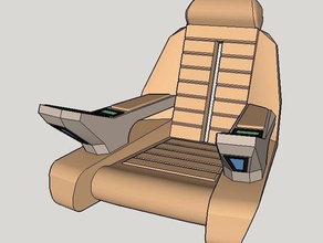 picards captains chair model furniture bridge enterprise next generation star trek stng uss 3d print model - Mito3D