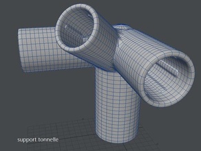 destek tonnelle açık bahçe 3d print model - Mito3D