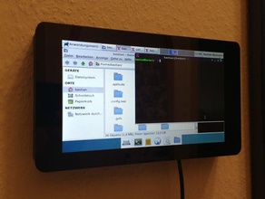 raspberry pi display wall mount electronics 3d print model - Mito3D