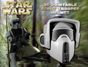 scout trooper casco hi-res disfraz 3d print model - Mito3D