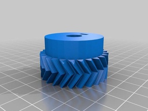 my customized parametric herringbone gear set stepper extruders 3d printer 3d print model - Mito3D