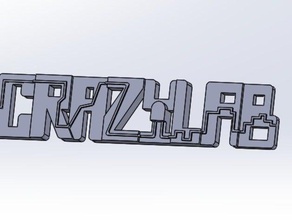 crazylab portachiavi altri geek tag 3d print model - Mito3D