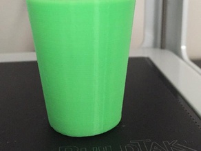 shot glass 1 fl oz food drink green pla shotglass 3d print model - Mito3D
