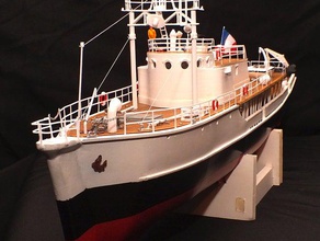 calypso models maritime r-c boat 3d print model - Mito3D