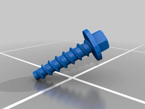 panel-type screw pre-drilled hole other 3d print model - Mito3D
