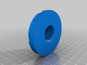 filamento de bobina tampa do cubo 3d a impressora os acessórios autodesk fusão o designspark spool titular 360 verbatim 3d print model - Mito3D