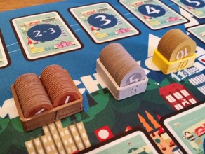 moeda titulares machi koro brinquedo jogo os acessórios boardgame token 3d print model - Mito3D