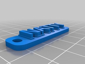 natty tag keychains customized 3d print model - Mito3D