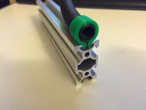 v-slot tubing clip 3d printer parts openbuilds 3d print model - Mito3D