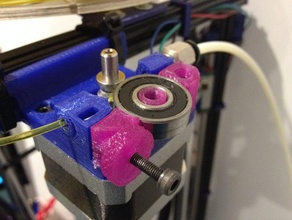 compact bowden extrudeuse bouton 3d de l'imprimante extrudeuses 3d print model - Mito3D