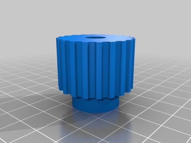 my customized parametric pulley lots tooth profiles 3d printer parts 3D print model - Mito3D