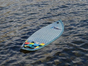 3d printed fully functional surfboard sport outdoors 3d print model - Mito3D
