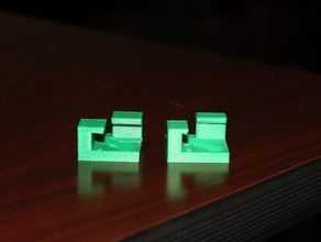 flashforge creator pro de la esquina cristal clips +3mm 3d impresora accesorios 3d print model - Mito3D