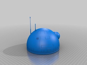 star wars bb-8 detallada headdome modelo los robots 3d print model - Mito3D