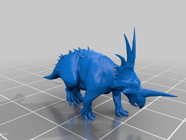 styracosaurus albertensis Tiere Dinosaurier gehörnte paleoart Paläontologie 3D print model - Mito3D