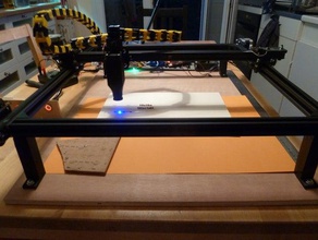 diy wifi-laser-cutter Graviermaschine, 3d-gedruckte Teile Maschine tools openbuilds vslot 3d print model - Mito3D