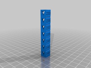 petg temp calibração de torre fixa 3d impressão testes personalizado 3d print model - Mito3D