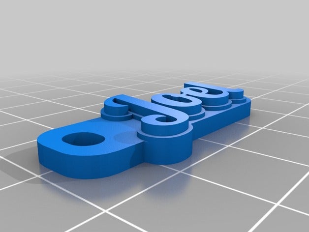 joel Anahtarlık özelleştirilmiş 3D print model - Mito3D