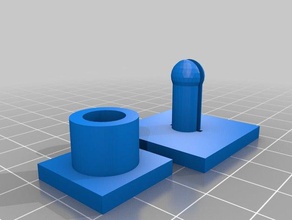 simple latch parts 3d print model - Mito3D