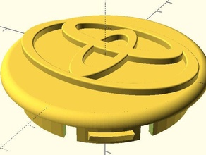wheel cap any logo generator automotive customizer 3d print model - Mito3D