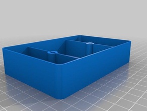 lockable box 3 compartments organization 3d print model - Mito3D