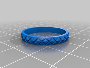 7 moleteado los anillos personalizado 3d print model - Mito3D